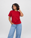 Camiseta Básica Feminina 100% algodão - Bordo / Vinho