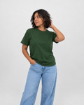 Camiseta Básica Feminina 100% algodão - Verde Militar