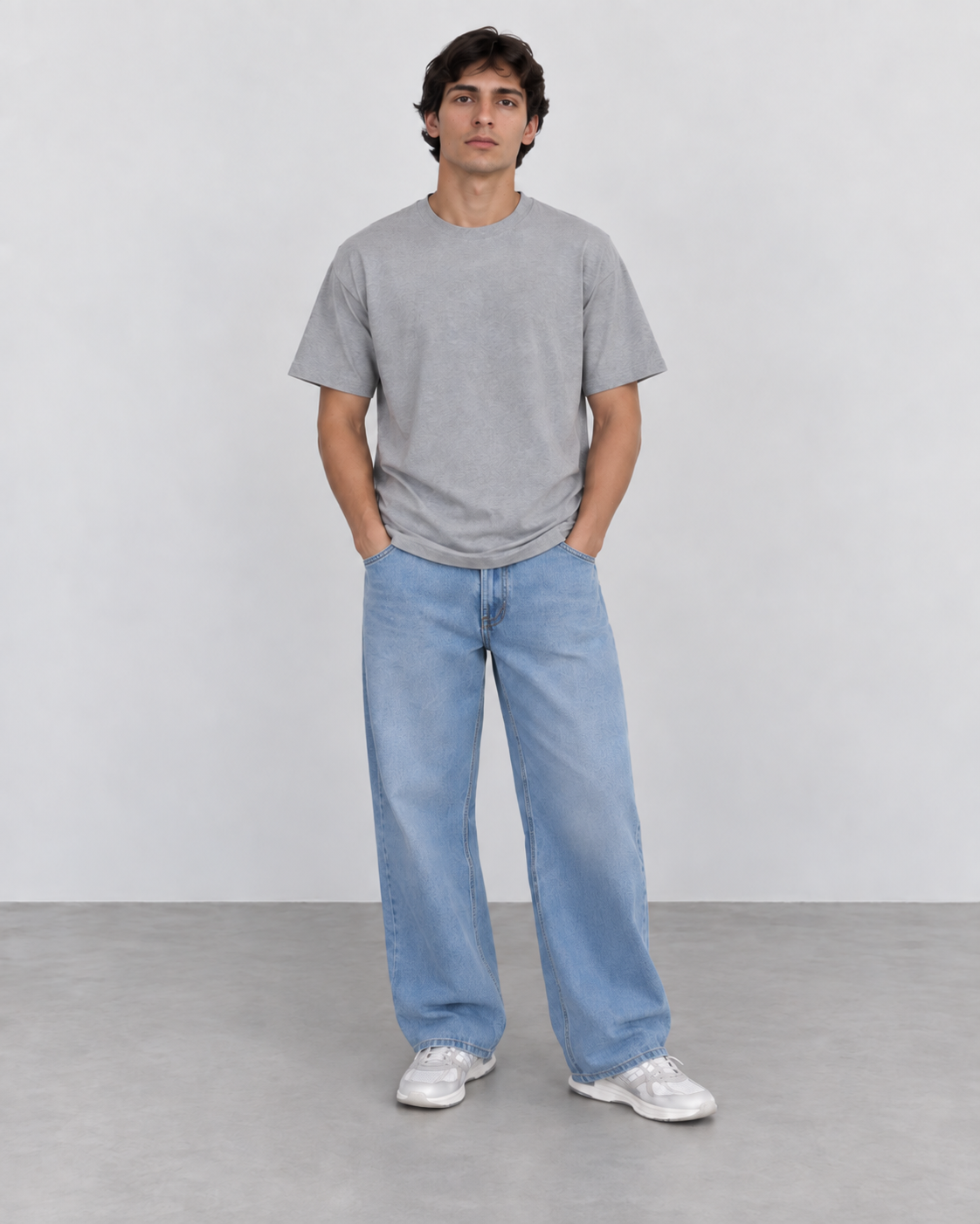 Camiseta Básica 100% algodão - Cinza