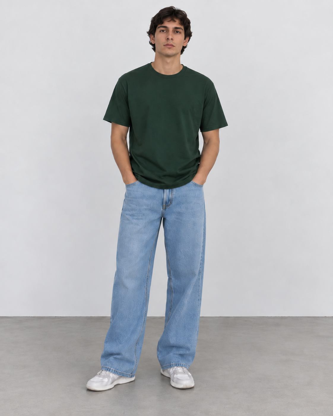 Camiseta Básica 100% algodão - Verde Militar