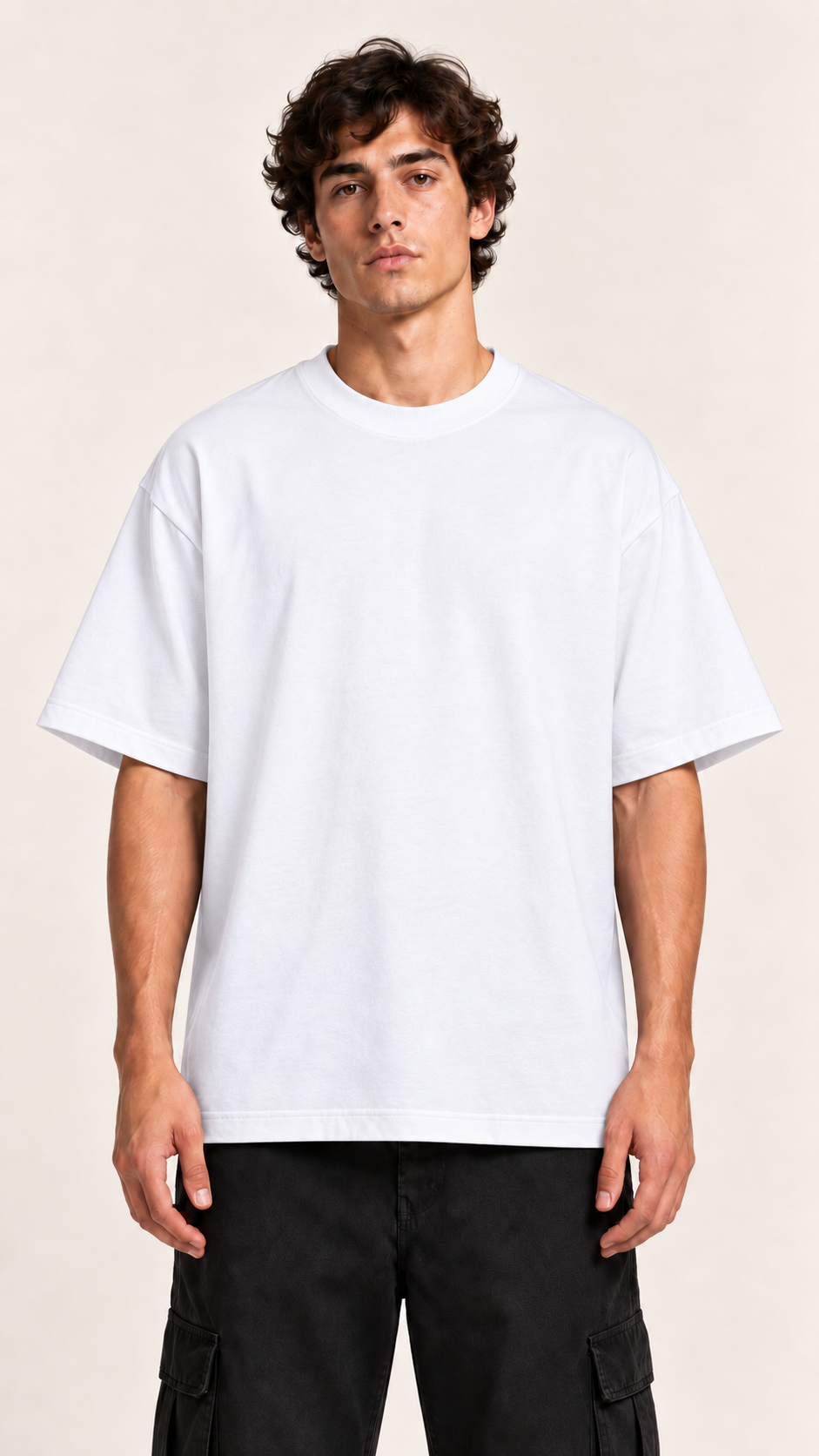 Camiseta Over 100% algodão - Branca