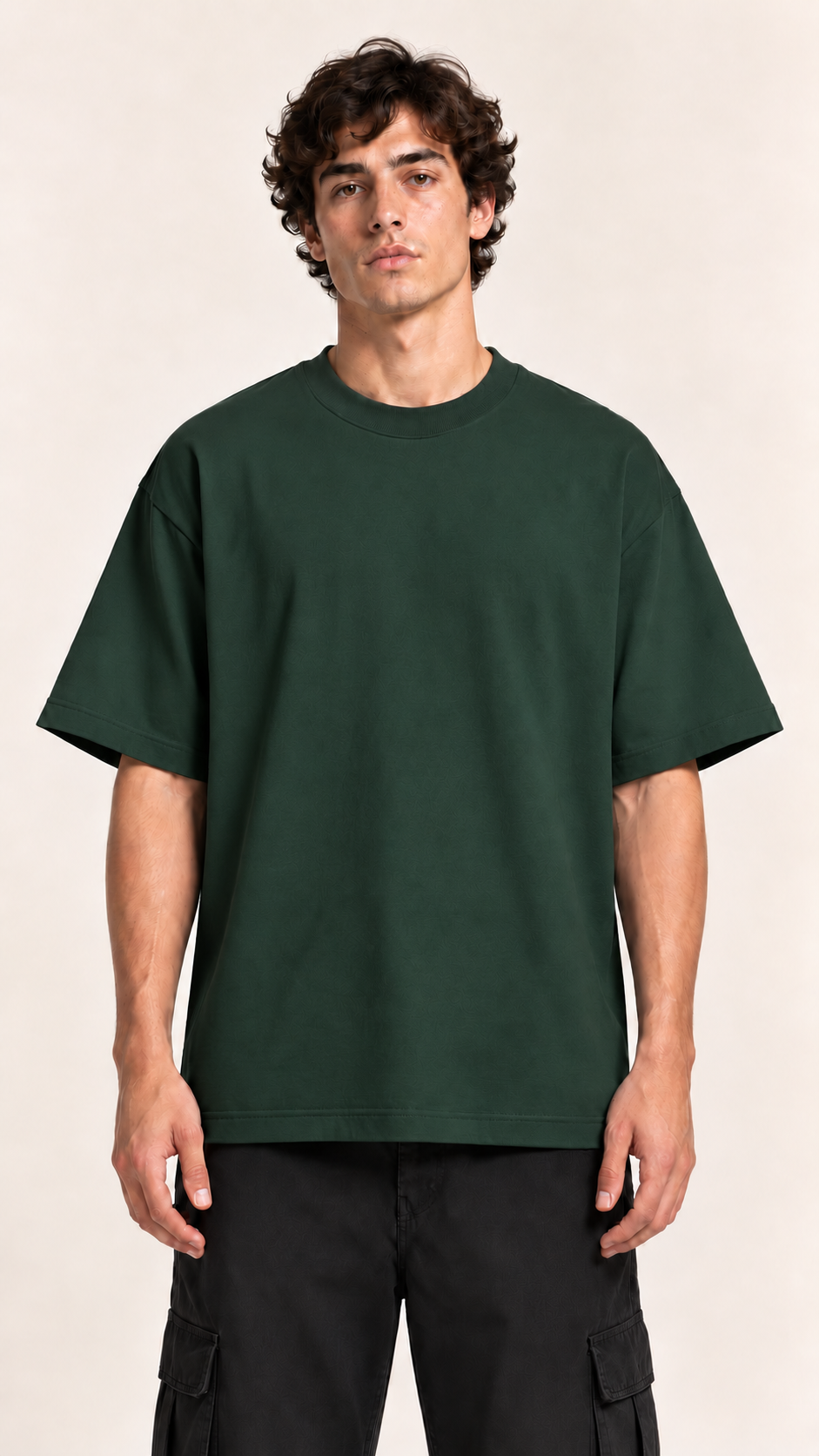Camiseta Over 100% algodão - Verde Militar